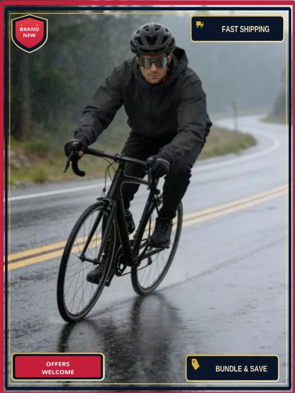 Waterproof Rain Jacket Men Ultra Light Packable Windbreaker